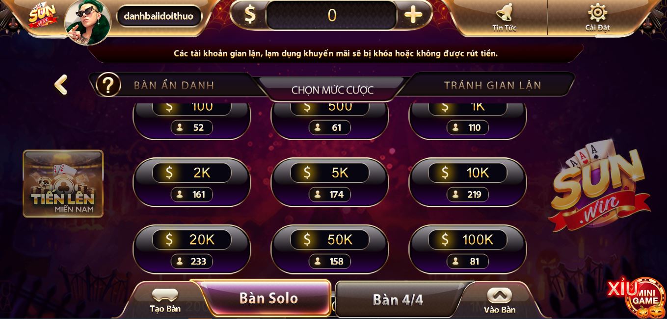 Cách Đánh Tiến Lên Miền Nam Tại Sun win